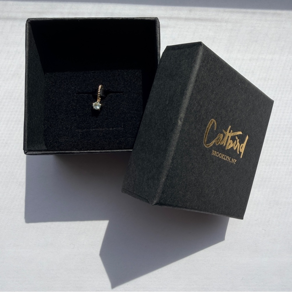 Catbird Little Star Birthstone Charm - Picture 5 of 7